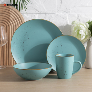 Juego de Vajilla de Cerámica Moderna y Ecológica, Apta para Microondas, Personalizable, con Acabado Esmaltado en Colores Sostenibles - Product Image 1