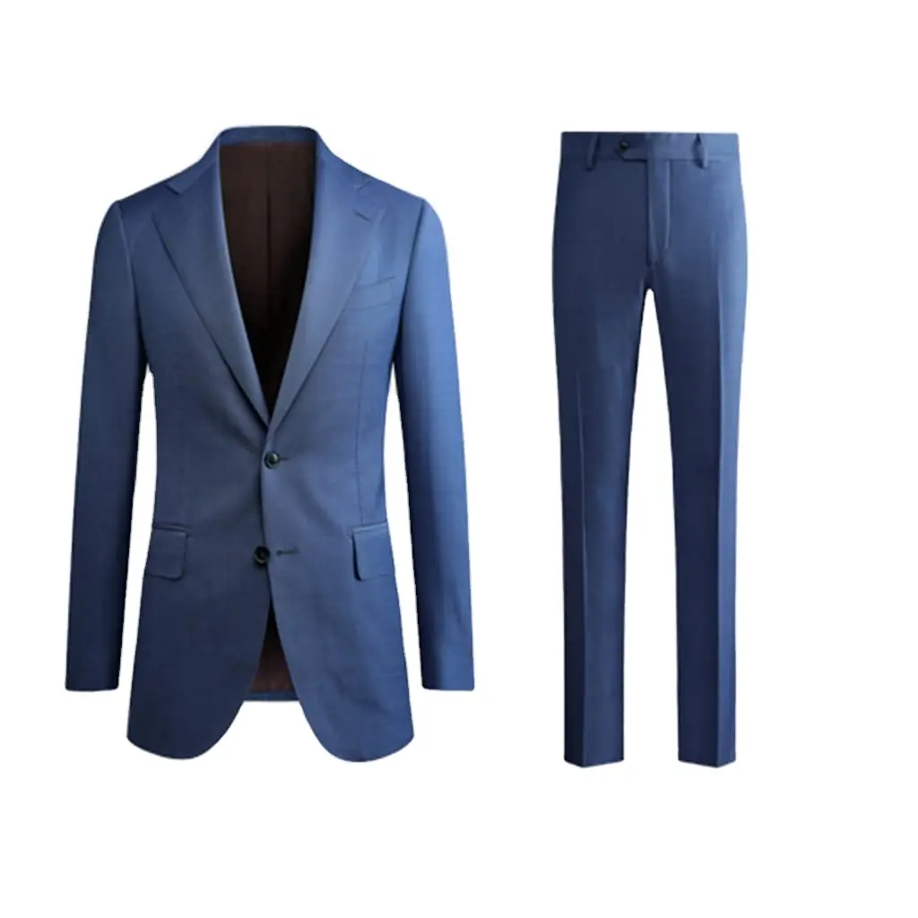 Navy Blue Suit Suit Men's Business Formal Suit Groom Wedding Spring and Summer