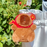 Porte-clés en peluche Capybara mignon pour voiture, jouets breloques, poupée Capibala, porte-clés en peluche doux, jouet animal en peluche