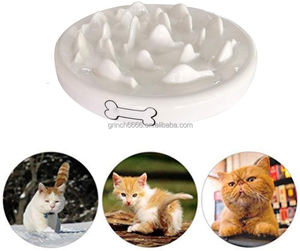 Mangeoire lente bol pour chien mangeoire interactive en céramique Bloat Stop bol pour <span class=keywords><strong>chat</strong></span> empêchant la mangeoire Anti-avale alimentation saine bols pour animaux de compagnie OEM - Product Image 3