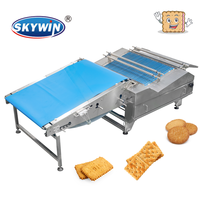 Nouvelle machine de tri et d'empilage de biscuits Skywin pour ligne de production de biscuits à roue étoilée après cuisson