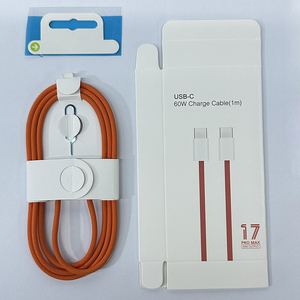 Cable USB C a USB C de Carga Rápida PD de 1M y 60W, Trenzado y Resistente, para <span class=keywords><strong>iPhone</strong></span> 15, 16, 17, 18, con Empaque - Product Image 4