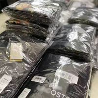 Lot de Vêtements Assortis en Gros pour Homme, Mode Col Rond Manches Courtes, T-shirts de Marques Célèbres, Stock de Vêtements du Bangladesh