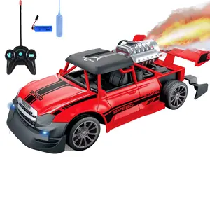 2024 New 1:20 High Speed Rc Drift Car Toy With Flashing Lights & Mist Spray,Fast Remote Control Car for Kids,Speedy Racing Cars