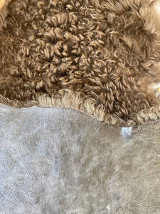 Usine Vente Vêtement Collier Utiliser Toscana Haute Bouclée Peau De Mouton Peau Peau D'agneau Double Face En Peau De Mouton Fourrure Tissu pour Vêtement & Chapeau - Product Image 2