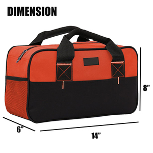 Sac à outils robuste haute capacité avec fermeture éclair, sangle réglable OEM, poignée rembourrée, capacité de 150 lb, multi-compartiments, étanche, pour clés - Product Image 1