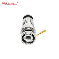 BNC prise mâle Compression prise vidéo câble Coaxial d'extension RG59 RG6 connecteurs coaxiaux pour système d'antenne de caméra de sécurité CCTV