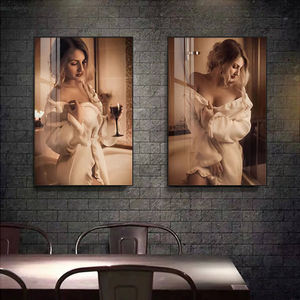 Ritratti Moderni, Dipinti di Nudi Femminili, Arte Murale con Figure Posteriori, Quadri Sexy di Ragazze, Arte in Cristallo e Porcellana per Decorazione Alberghiera - Product Image 3