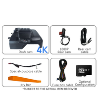 Holroadx Dashcam voor 2024 Chery Jaecoo 7 Voor & Achter Wifi APP GPS Nachtzicht Plug & Play 1 Jaar Garantie 24 uur Parkeerbewaking