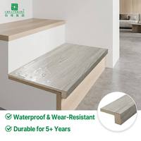 Marches d'escalier en WPC à montage encastré sans joint, 95 % de correspondance des couleurs avec les revêtements de sol LVP, solution d'escalier imperméable et résistante à l'usure