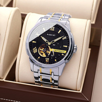 Reloj Automático de Pulsera con Esfera Redonda de Acero Inoxidable 316L de Alta Calidad Personalizado OEM, Relojes Mecánicos Miyota 82S5 para Hombre de Negocios