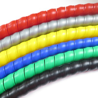 Plage de mesure de 20mm Manchon de protection pour câble électrique Matériau PP noir pour usage industriel Tuyau de coupe personnalisé