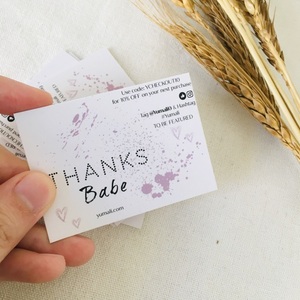 Biglietti da visita personalizzati con logo di lusso di alta qualità 4x6 pollici 10x15cm biglietti di ringraziamento per le piccole imprese - Product Image 6