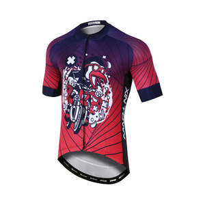 Maillot de cyclisme personnalisé à imprimé saisonnier, unisexe, fermeture éclair intégrale, séchage rapide, respirant, manches courtes, pour route et VTT - Product Image 2