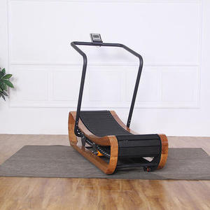 Sức khỏe phòng tập thể dục phòng tập thể dục thương mại bằng gỗ đường cong Máy chạy bộ - Product Image 5