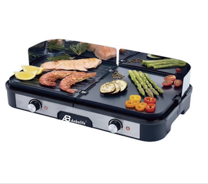 Anbolife OEM Sartén Eléctrica / Plancha Teppanyaki con Diseño Sin Humo, Revestimiento Antiadherente, Sistema <span class=keywords><strong>de</strong></span> Drenaje <span class=keywords><strong>de</strong></span> Aceite, Uso Interior, Fabricante - Product Image 1
