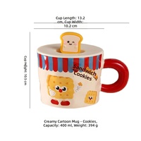 Tasses en céramique colorées macaron créatives et mignonnes, finition brillante et lisse, multi-usages pour café, petit-déjeuner, eau, possibilité de personnaliser le logo