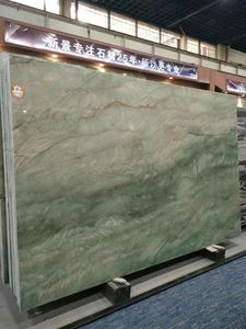 Lastra di Marmo Verde Reale Imperiale con Venature Oro e Bianche, OEM per Pareti Decorative di Palazzi - Product Image 5