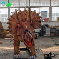 Système sonore réaliste pour parc d'attractions, dinosaure mécanique électrique, dinosaure animatronique grandeur nature, simulation réaliste, Triceratops