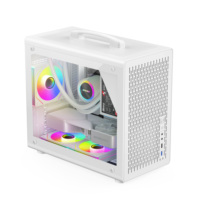 Hot Sale Pc Cabinet Gabinete Pc Matx Computer Tower Tempered Glass case Pc case Micro Atx