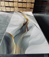 Panneau mural flexible en PVC effet marbre brillant UV de 3 mm pour décoration intérieure – Prix usine