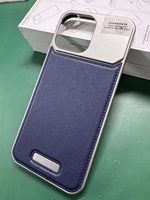 Étui magnétique en alliage d'aluminium pour iPhone 16 pro max Étui en cuir parfumé en aluminium avec boîte d'aromathérapie sans cadre