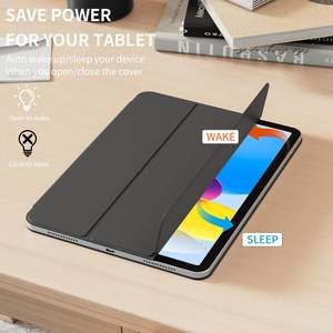 Étui magnétique <span class=keywords><strong>Smart</strong></span> Folio pour <span class=keywords><strong>iPad</strong></span> (A16) 11e/10e génération, Housse de tablette à trois volets avec fonction veille/réveil automatique, <span class=keywords><strong>Coque</strong></span> fine - Product Image 5
