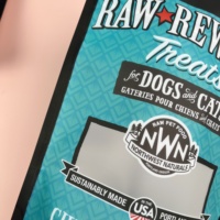 Sachet alimentaire refermable en PET pour chiens et chats, friandises de poulet lyophilisé, poulet frit, foie de bœuf, en plastique PE, finition mate transparente
