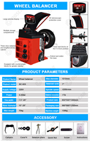 Machine d'équilibrage de roues automatique Boscar HG-530 28'' à succès, précision 1g, charge max. 70kg, levage de pneus, freinage, positionnement laser