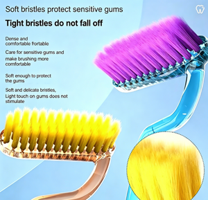 <span class=keywords><strong>Cepillo</strong></span> de Dientes Horizontal Suave WISDOM, Forma de S, PBT de Alta Calidad, Limpieza y Masaje de Encías, Plástico Vertical con Articulación Especial <span class=keywords><strong>para</strong></span> Adultos, Uso Doméstico - Product Image 4