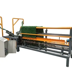GST otomatik çim tel örgü yapma makinesi zincir bağlantı çit üretim makinesi