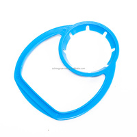 Sac de transport en plastique bleu ciel à poignée unique pour bouteilles d'eau et de lait – Facile à transporter, durable, écologique et recyclable