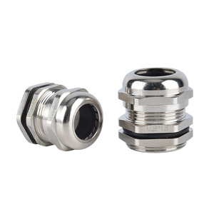 Conector Metálico de Latón Niquelado M20 25, Prensaestopas Roscado para Equipos de Energía y Automatización - Product Image 3