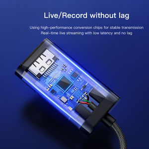 Dispositif de <span class=keywords><strong>capture</strong></span> vidéo SAMZHE en alliage d'aluminium 4K/2K HDMI femelle vers USB 2.0 pour Switch, PS5/NS2/Xbox, ordinateur portable, téléphone, diffusion en direct - Product Image 2