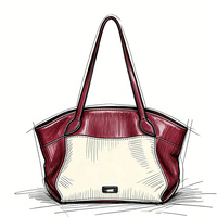 Sac à main pour femme personnalisable avec logo sur mesure et fermeture éclair, tendance mode, couleurs mélangées, design confortable, assorti aux chaussures pour femme