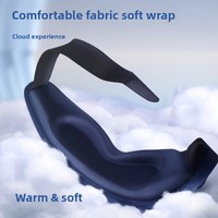 Masseur oculaire intelligent avec compresse froide et chaude, vibration, masque de sommeil bloquant la lumière et protecteur oculaire en silicone 70g Fabriqué en Chine