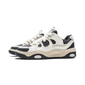 Women Men Thick Wavy Sole Skate <b>Shoes</b> Leather Patchwork Chunky Retro Casual Walking <b>Sneakers</b> - Product Image 2