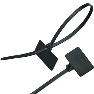 Nylon Material Free Samples Marker Nylon Cable Ties Black 3.6 x 200mm or 4 inch Label Cable Tie Nylon Cable Zip Ties