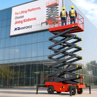 Plateforme élévatrice mobile à ciseaux hydraulique, équipement de travail en hauteur électrique, plateforme élévatrice verticale avec pieds de support
