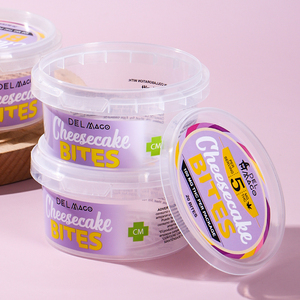 Taza de plástico PP personalizada de 200ml, 250ml, 8oz, Calidad Alimentaria, yogur, queso, mantequilla, contenedor, tapa a prueba de manipulaciones, impresión personalizada - Product Image 5