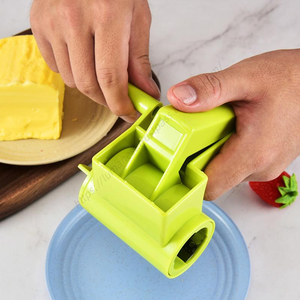 Cortador de Mantequilla con Rodillo Manual KLH266, Molinillo de Queso Portátil, Rallador Rotatorio Multifuncional de Cocina - Product Image 5