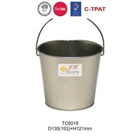 JH Vase en métal vintage pour rangement de fleurs rondes et grandes pour l'artisanat Style vintage attrayant
