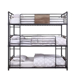 Camas Triples Modernas de Metal Resistente, Ahorro de Espacio, con Barandas de Seguridad, para Adultos, Escuelas y Hoteles, Venta al Por Mayor de Fábrica Original - Product Image 6
