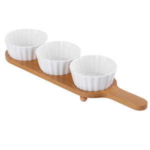 <span class=keywords><strong>Assiette</strong></span> à fruits <span class=keywords><strong>en</strong></span> céramique, 3 compartiments, sauce soja, trempage, décoration de table, <span class=keywords><strong>assiette</strong></span> à fruits, <span class=keywords><strong>assiette</strong></span> à collation de restaurant - Product Image 6