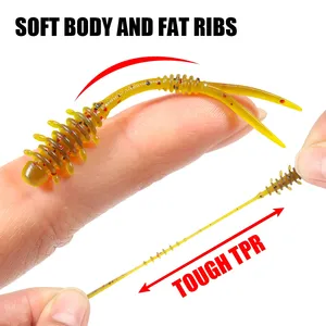 Señuelo de Pesca Spinpoler Mini Finesse de 55 mm, Cebo Suave de TPR, Gusano Artificial de Plástico, Cebo Suave para Pesca de Macarela, Pesca en Roca, Pesca en Hielo - Product Image 4