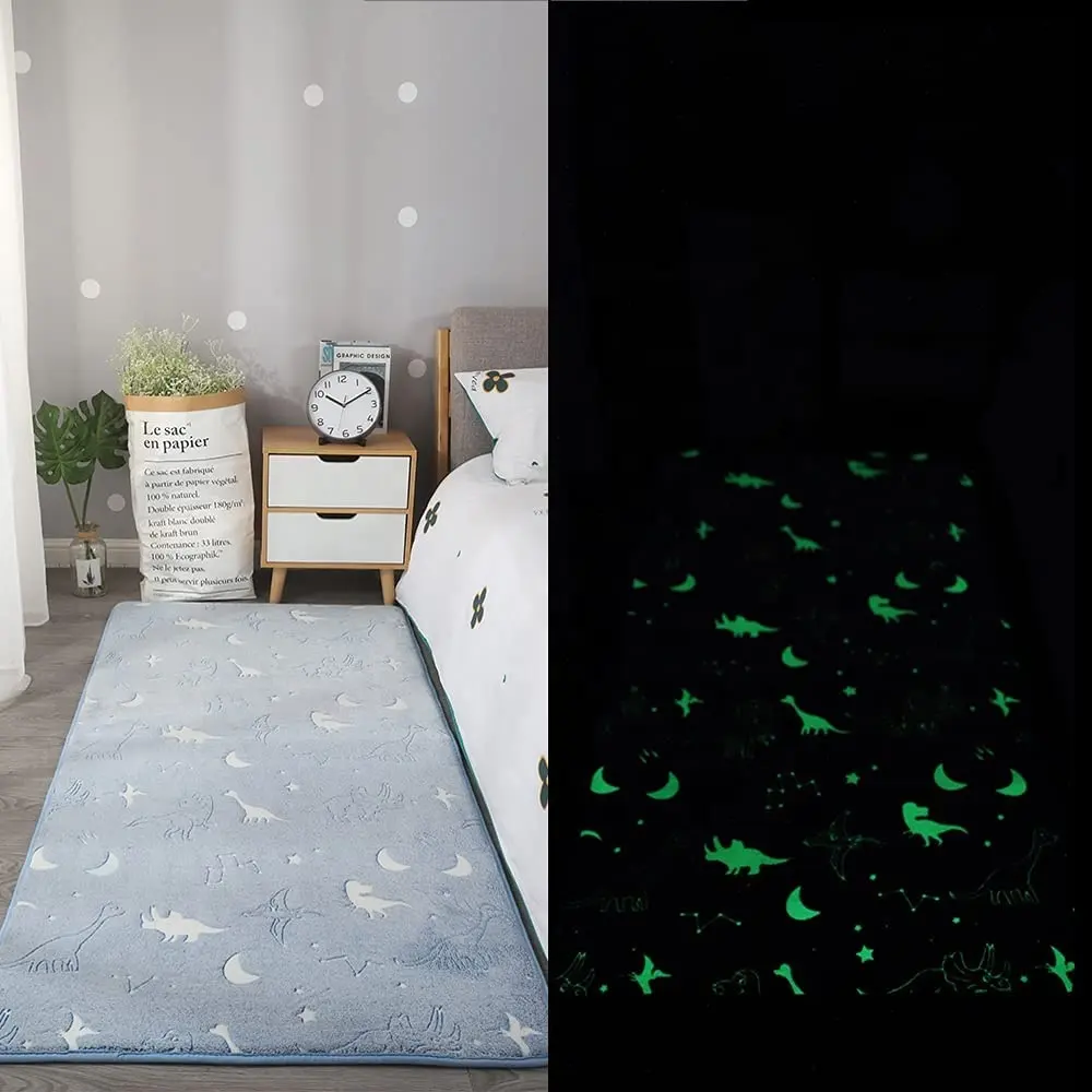 New Glow in The Dark area rug carpet hot sale Area floor Rugs Soft Decorative Play Mat for Kids Non-Slip Living Room Rug Carpets