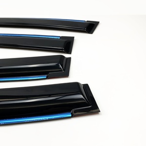 Accesorios de coche <span class=keywords><strong>puerta</strong></span> lateral ventana <span class=keywords><strong>sol</strong></span> lluvia visera viento ventilación protectores deflectores para Toyota <span class=keywords><strong>VIGO</strong></span> 2012 - Product Image 2