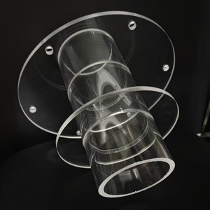 Composants d'appareil expérimental en tube PMMA - Fabrication et usinage OEM - Brides de tube acrylique transparent (marque Lucite) - Product Image 2