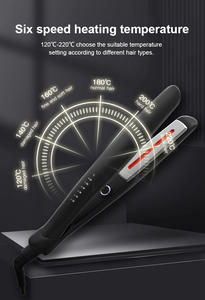 专业定制高品质电陶瓷直发器 LED温度显示红外线卷发直发器 - Product Image 4