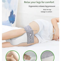 Oreiller pour dormeurs latéraux, orthopédique, en mousse à mémoire de forme, avec sangle réglable, soulagement de la sciatique, oreiller pour les jambes pour femmes enceintes et en maternité